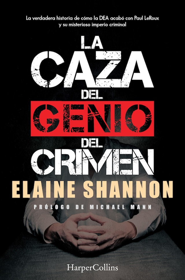 Book cover for La caza del genio del crimen