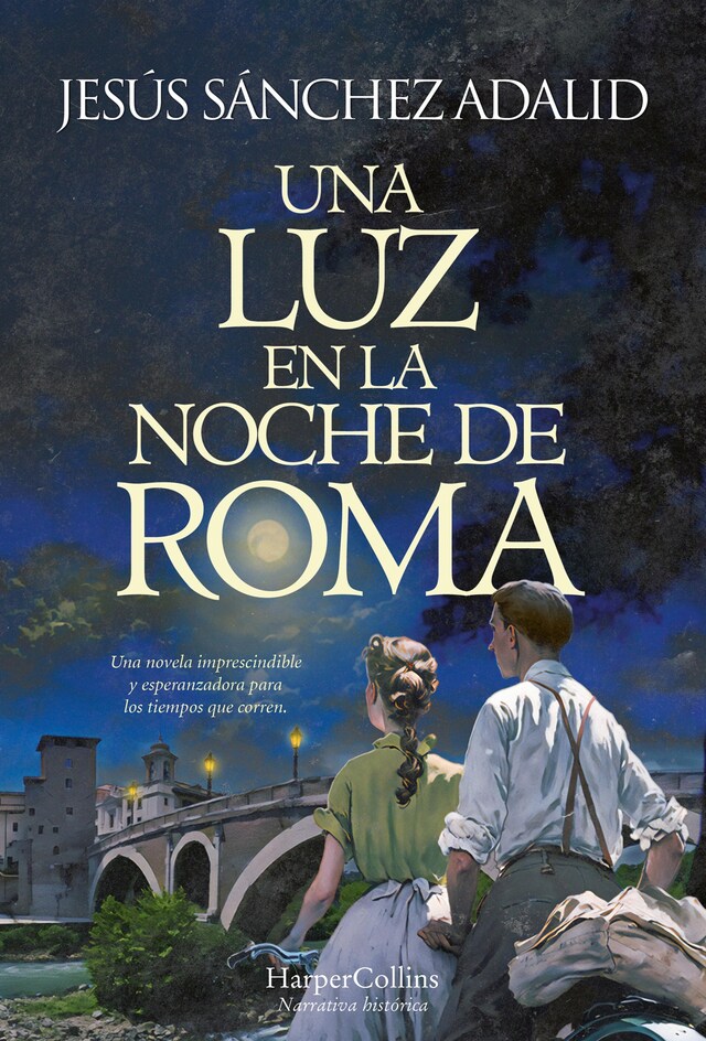 Book cover for Una luz en la noche de Roma