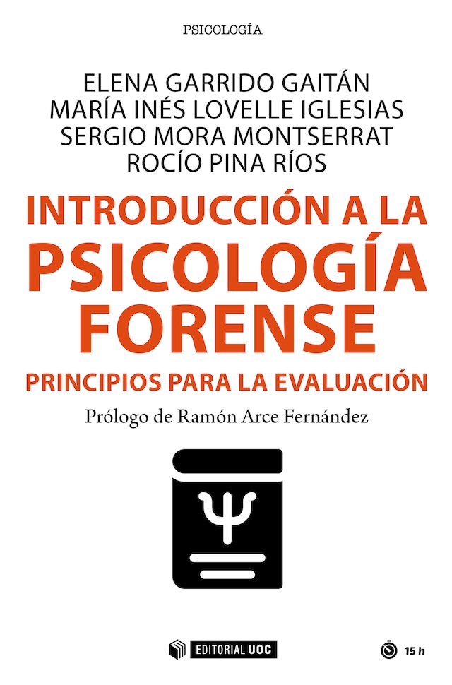 Couverture de livre pour Introducción a la psicología forense