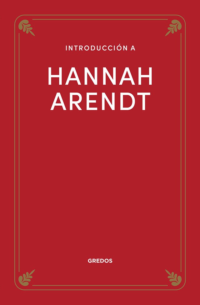 Copertina del libro per Introducción a Hannah Arendt