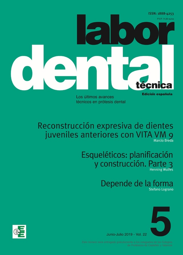 Bogomslag for Labor Dental Técnica Vol.22 Ene-Feb 2019 nº5