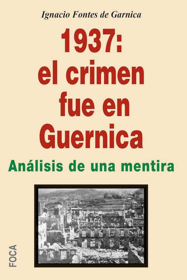 Book cover for 1937: el crimen fue en Guernica
