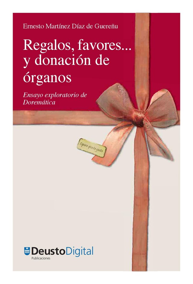 Buchcover für Regalos, favores... y donación de órganos