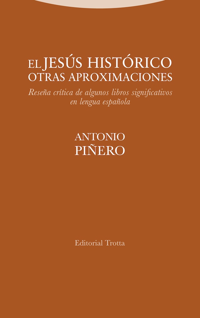 Buchcover für El Jesús histórico. Otras aproximaciones