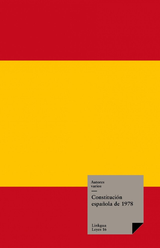 Book cover for Constitución española de 1978