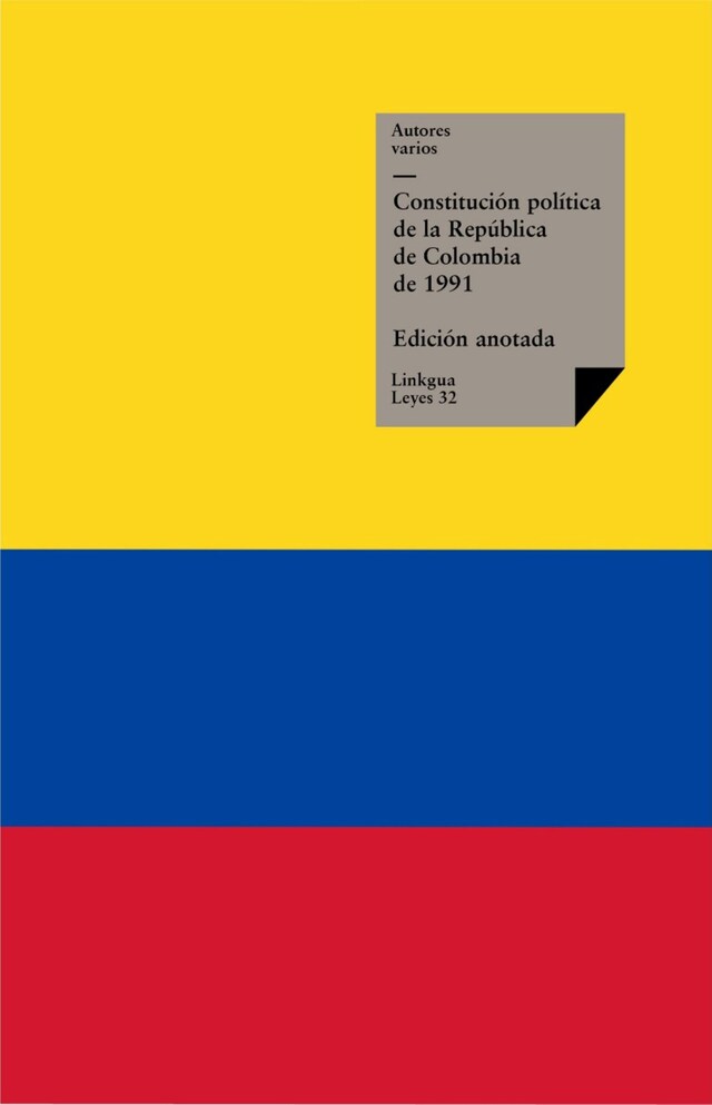 Bokomslag for Constitución política de la República de Colombia de 1991