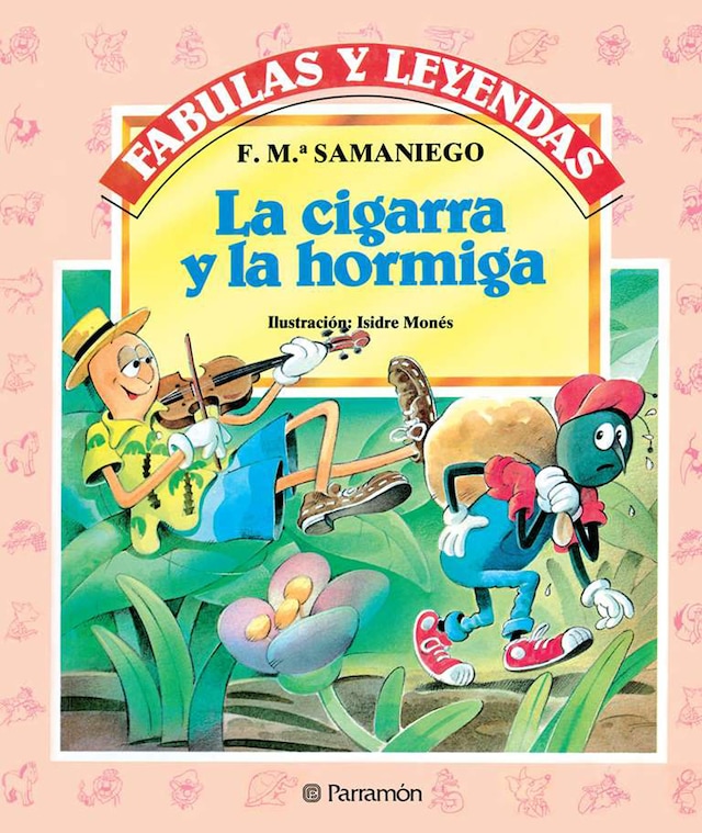 Kirjankansi teokselle La cigarra y la hormiga