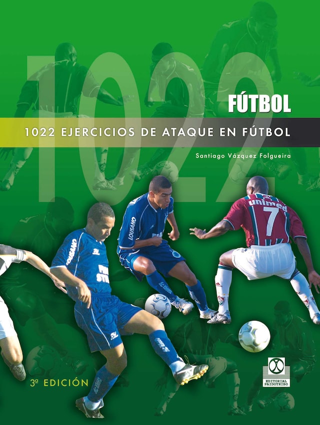 Kirjankansi teokselle 1022 ejercicios de ataque en fútbol