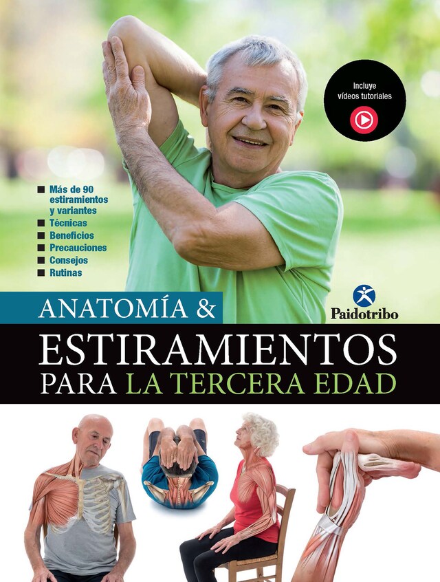 Bokomslag för Anatomía & Estiramientos para la Tercera Edad (Color)