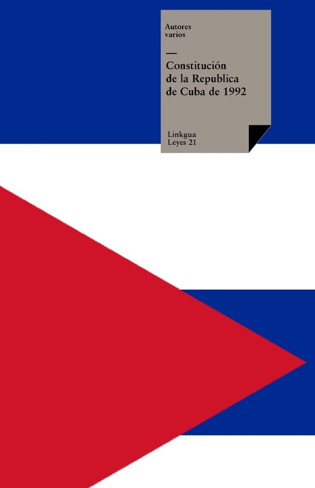 Bokomslag for Constitución de la República de Cuba de 1992