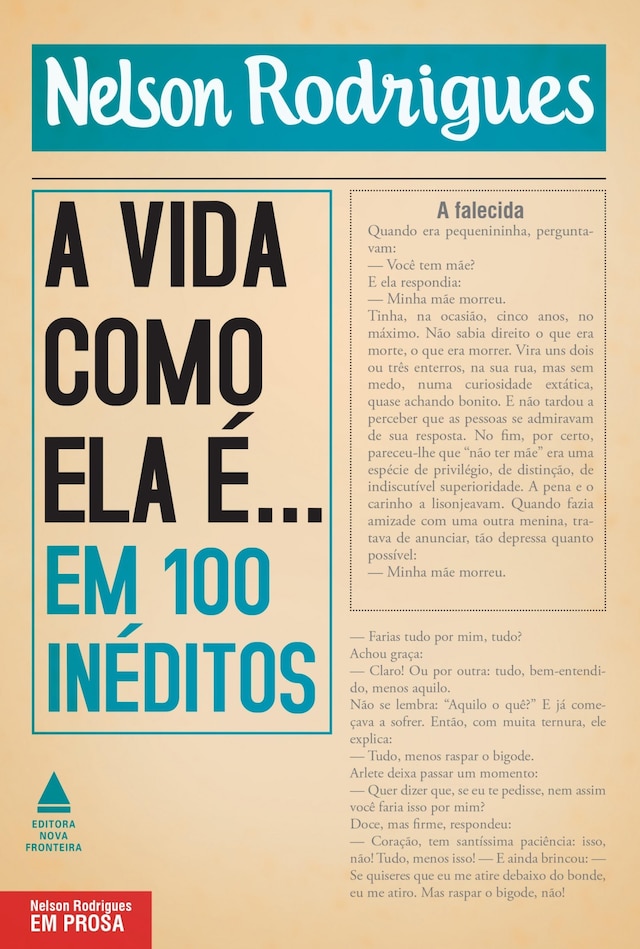 Book cover for A vida como ela é... em 100 inéditos