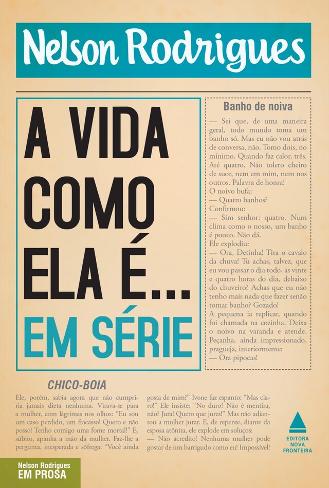 Kirjankansi teokselle A vida como ela é... em série