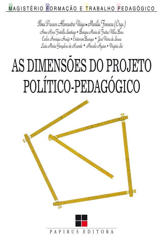 Book cover for As Dimensões do projeto político-pedagógico