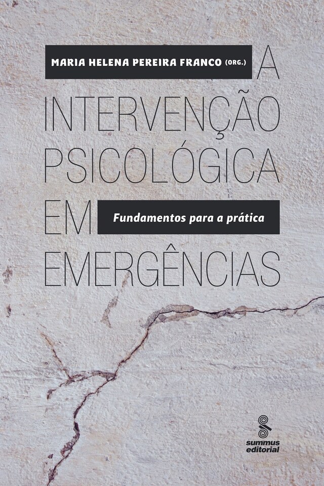 Book cover for A intervenção psicológica em emergências