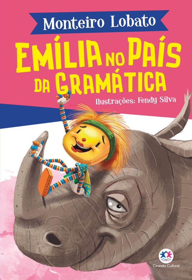 Portada de libro para Emília no País da Gramática