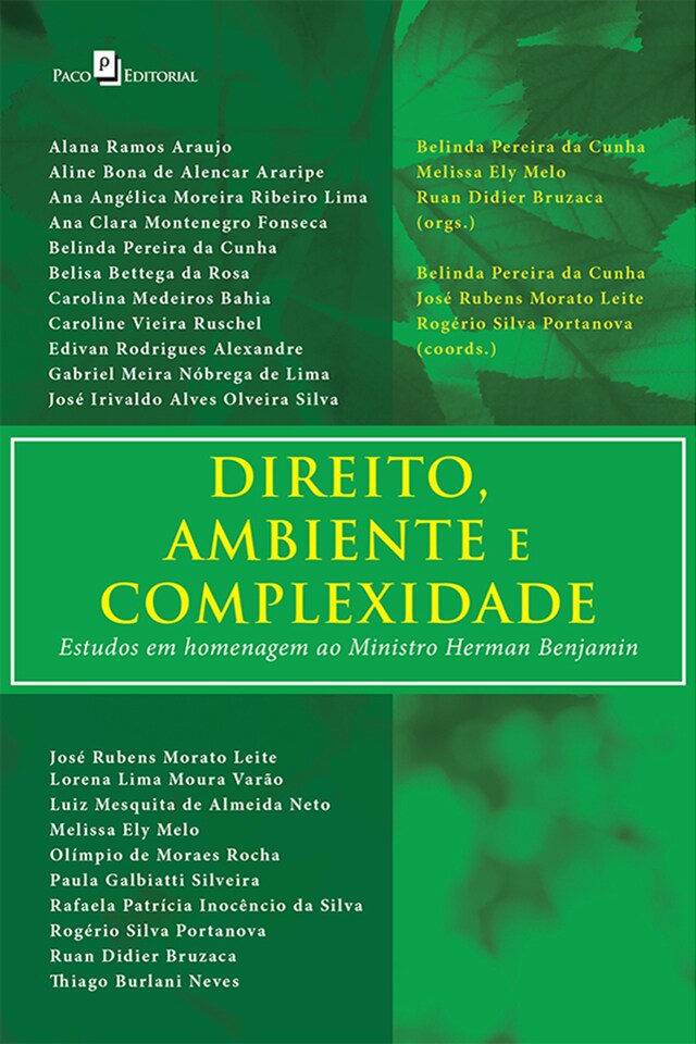 Kirjankansi teokselle Direito, Ambiente e Complexidades