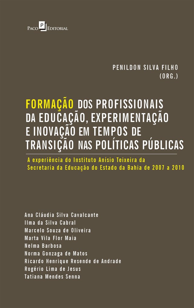 Copertina del libro per Formação dos Profissionais da Educação, Experimentação e Inovação