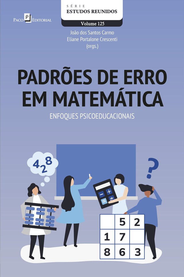 Kirjankansi teokselle Padrões de erro em matemática