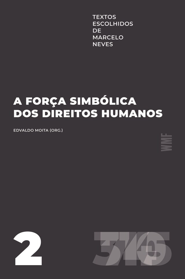 Boekomslag van A força simbólica dos direitos humanos