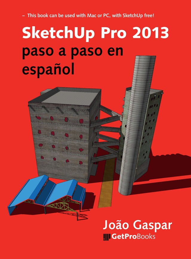 Portada de libro para SketchUp Pro 2013 paso a paso en español