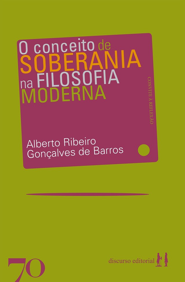 Kirjankansi teokselle O conceito de soberania na filosofia moderna