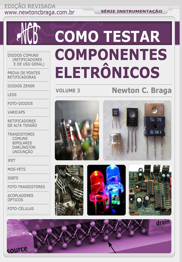 Buchcover für Como Testar Componentes Eletrônicos
