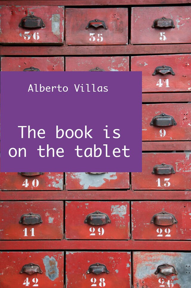 Boekomslag van The book is on the tablet