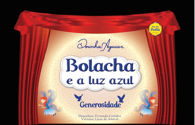 Portada de libro para Bolacha e a luz azul (com narração)