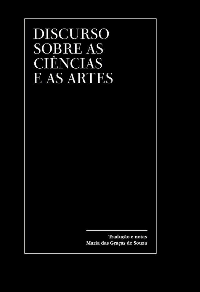 Buchcover für Discurso sobre as ciências e as artes