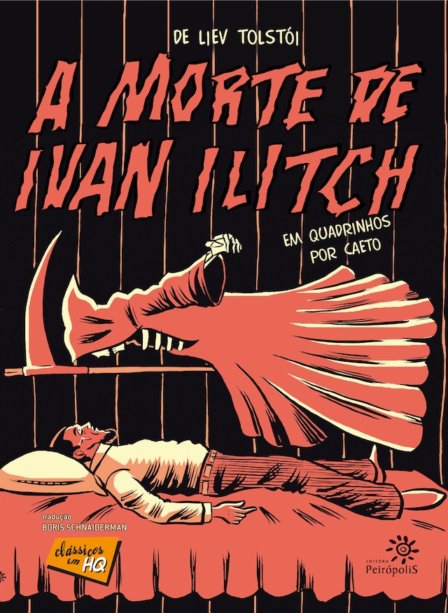 Portada de libro para A morte de Ivan Ilitch em quadrinhos