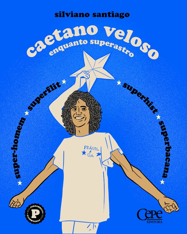 Portada de libro para Caetano Veloso enquanto superastro