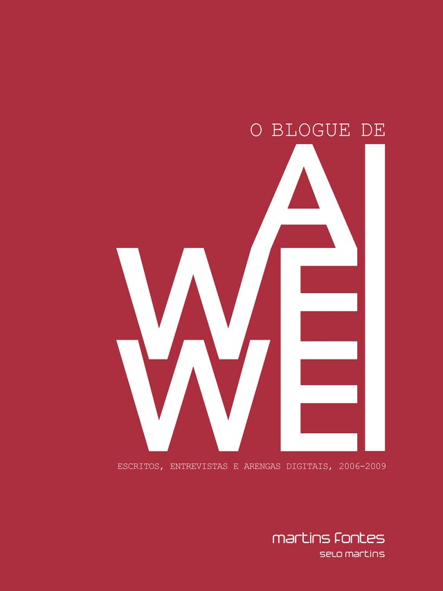 Copertina del libro per O blogue de Ai Weiwei