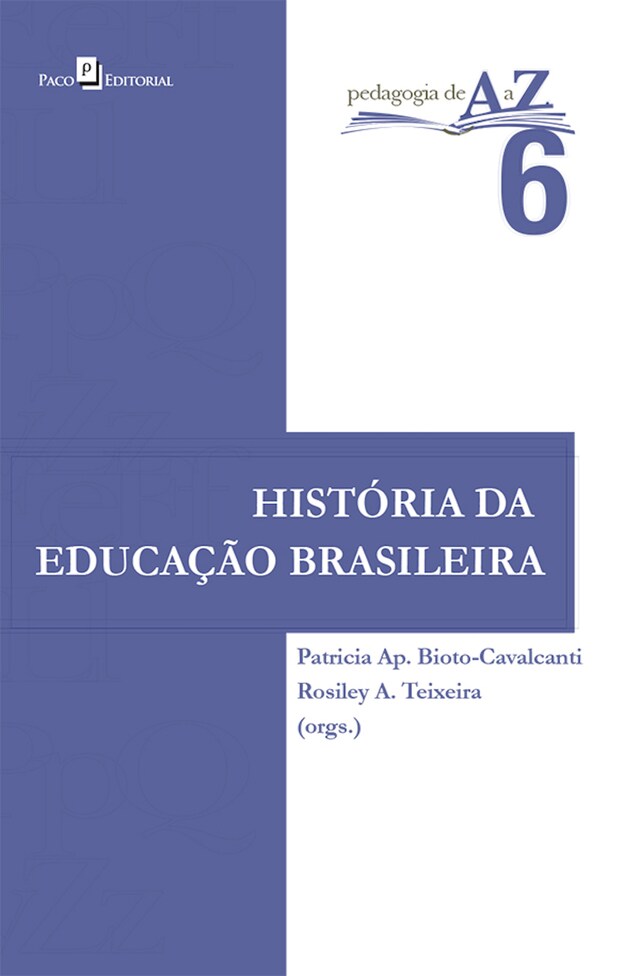 Book cover for História da educação brasileira