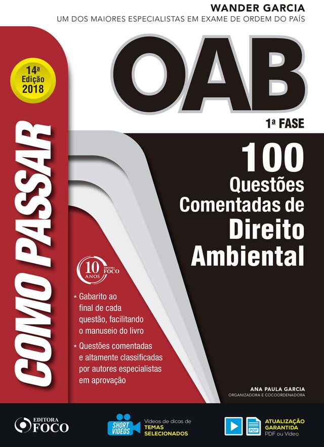 Buchcover für Como passar na OAB 1ª Fase: direito ambiental