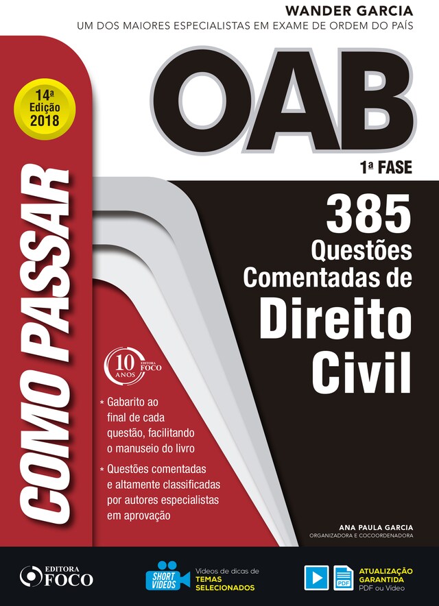 Bogomslag for Como passar na OAB 1ª Fase: direito civil