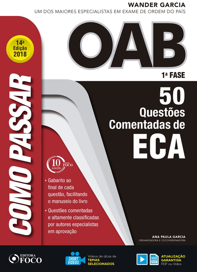 Copertina del libro per Como passar na OAB 1ª Fase: ECA