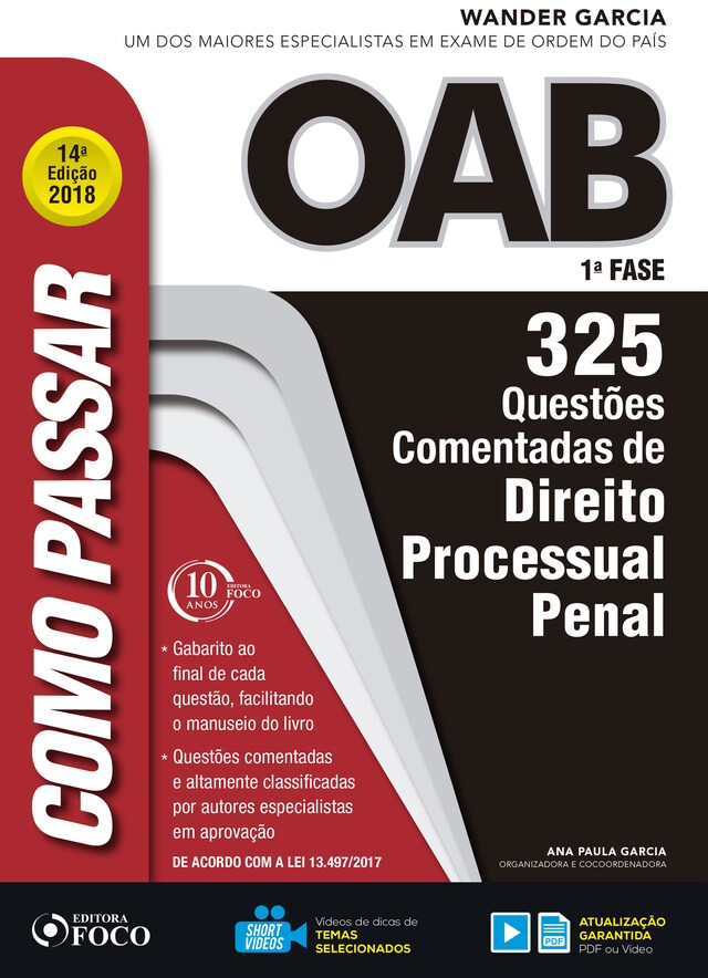 Bokomslag för Como passar na OAB 1ª Fase: direito processual penal