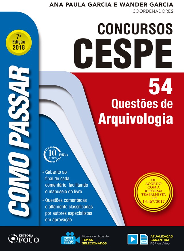 Buchcover für Como passar em concursos CESPE: arquivologia