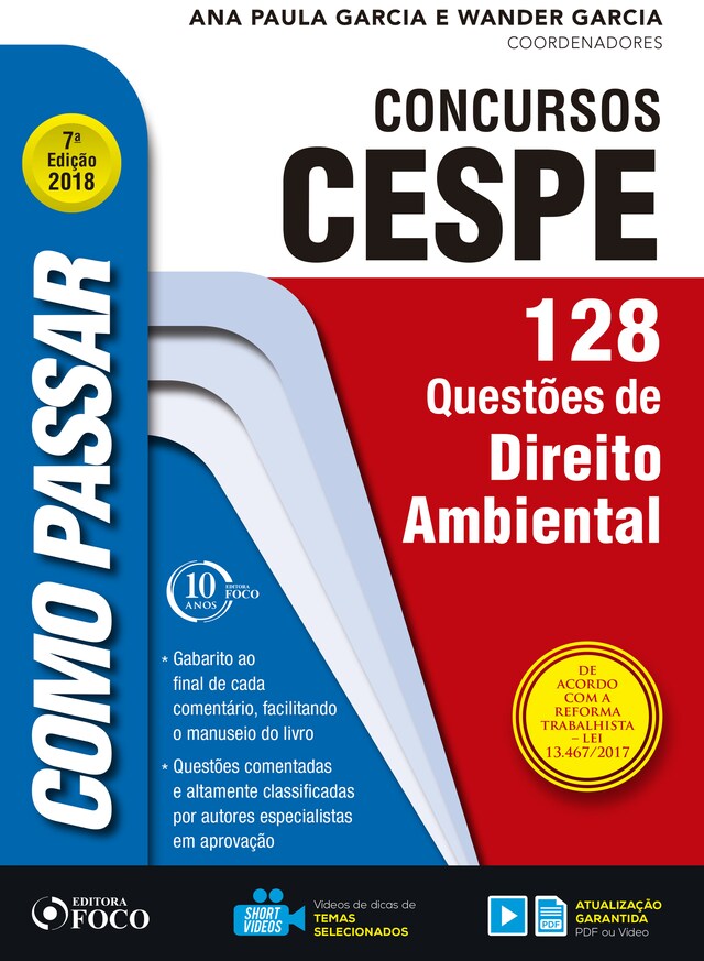 Copertina del libro per Como passar em concursos CESPE: direito ambiental