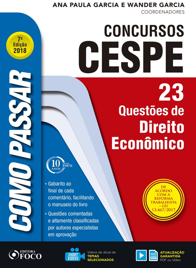 Buchcover für Como passar em concursos CESPE: direito econômico