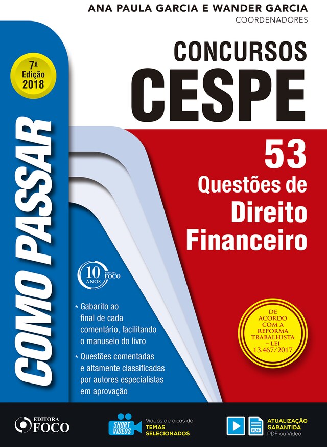 Buchcover für Como passar em concursos CESPE: direito financeiro