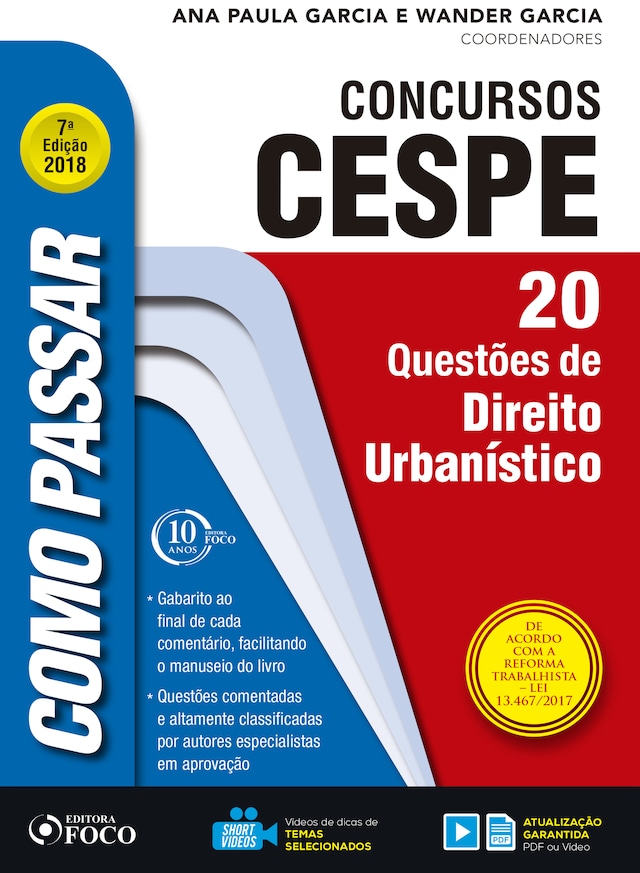 Copertina del libro per Como passar em concursos CESPE: direito urbanístico