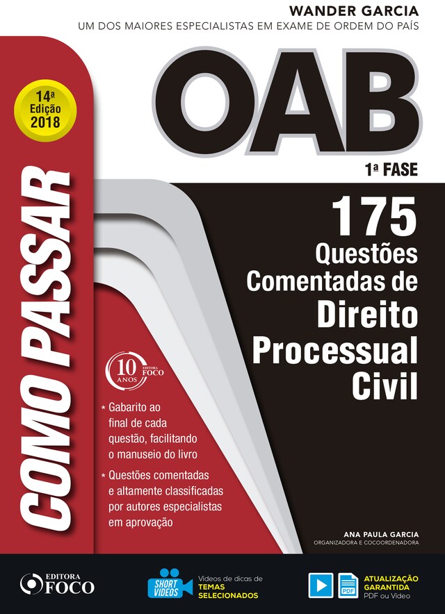 Copertina del libro per Como passar na OAB 1ª Fase: direito processual civil