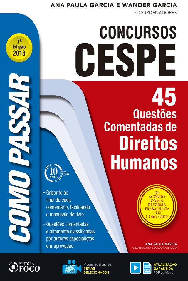 Copertina del libro per Como passar em concursos CESPE: direitos humanos