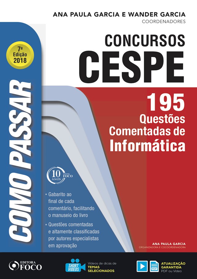 Book cover for Como passar em concursos CESPE: informática