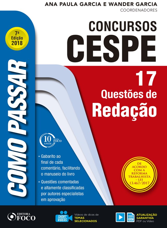 Bokomslag för Como passar em concursos CESPE: redação