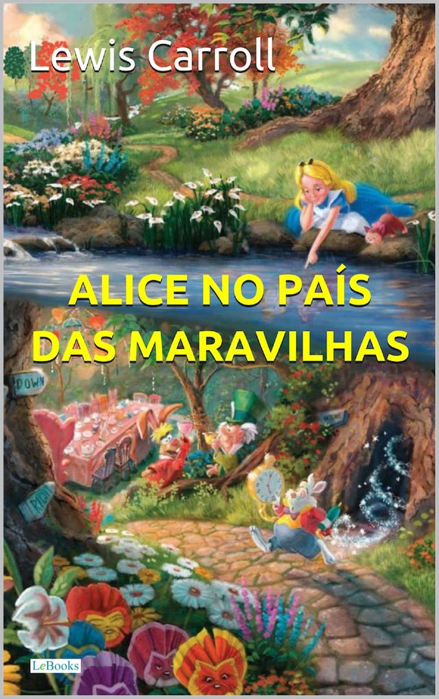 Okładka książki dla Alice no País das Maravilhas