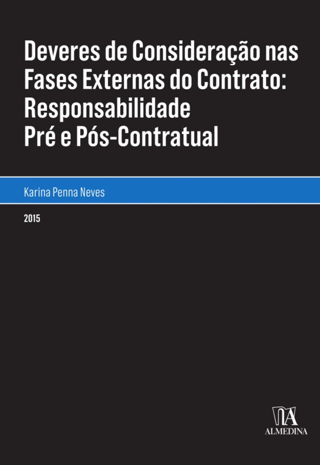 Book cover for Deveres de Consideração nas fases externas do contrato