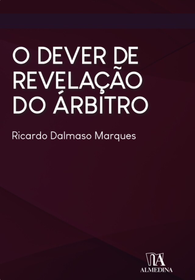 Kirjankansi teokselle O dever de revelação do árbitro