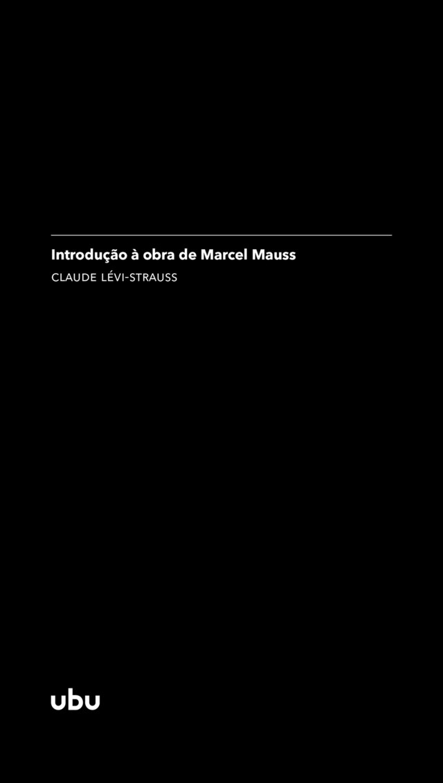 Okładka książki dla Introdução à obra de Marcel Mauss